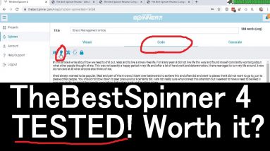 The Best Spinner Review (TheBestSpinner 4) Tested With Real Articles -  Worth it???